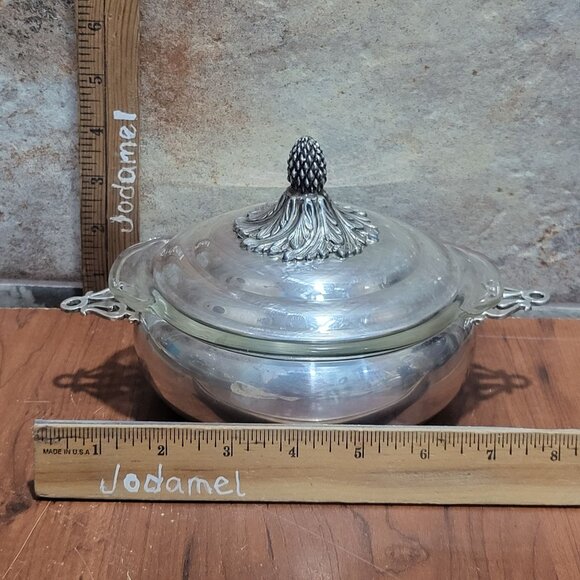 Vintage 3 Pcs Saks Fifth Avenue Anchor Hocking Fire King Covered Casserole Dish - Picture 9 of 14
